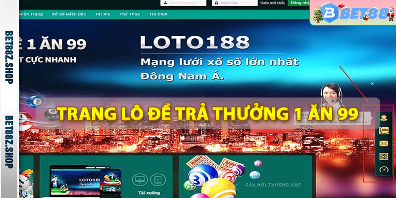 Trang lô đề online trả thưởng 1 ăn 99