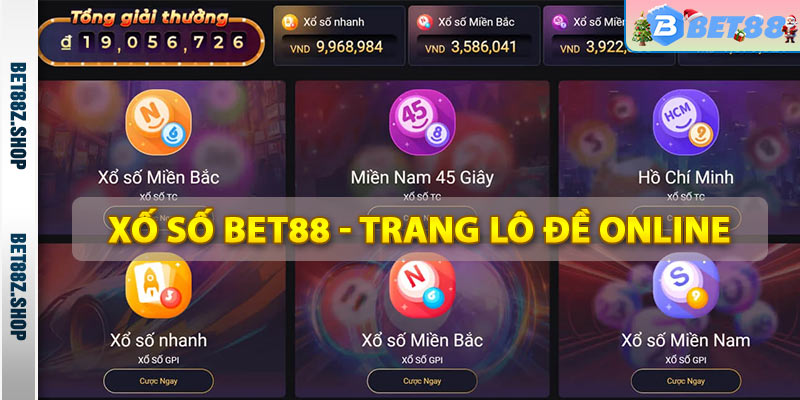 Xổ Số Bet88 - Trang Chơi Lô Đề Online Uy Tín Số 1 Việt Nam